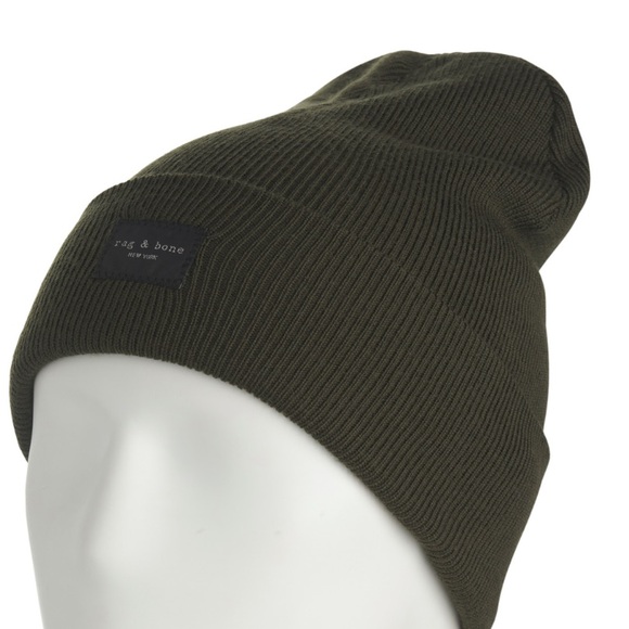 Rag & Bone Dark Green Knit Beanie New! - Picture 5 of 5